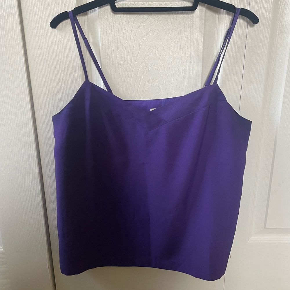 JCrew royal purple strappy tank